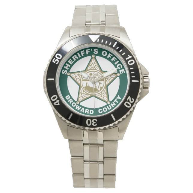 Broward Sheriffs Office WAPPEN Armbanduhr (Vorderseite)