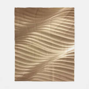 BROWER UND WEISS STRIPIERTE TEXTILE FLEECEDECKE