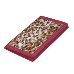 Brown Abstrakt Foto Wallet Trifold Geldbörse