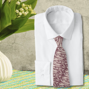 Brown Abstrakt Wedding Neck Tie Krawatte