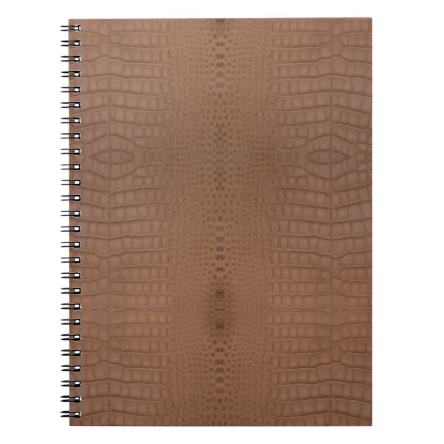 Brown Alligator Print Notizblock (Vorderseite)