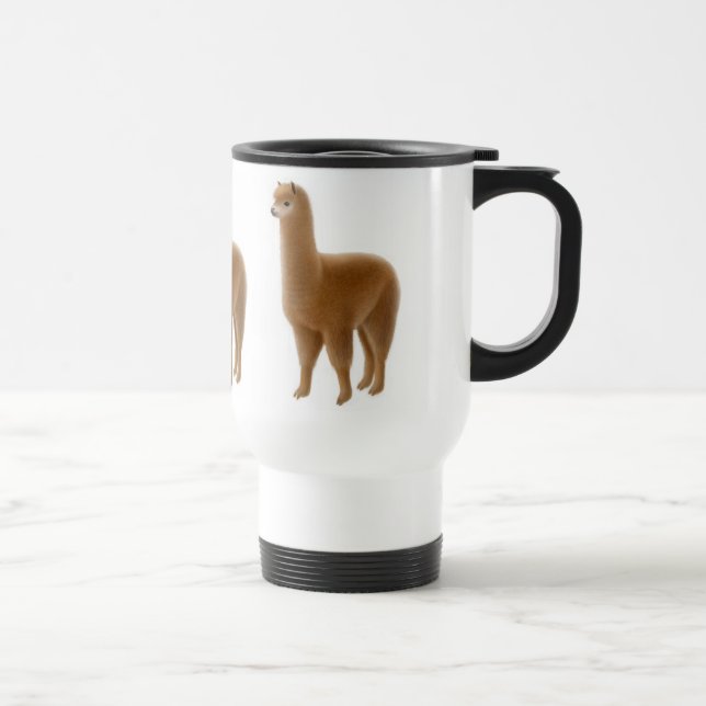 Brown-Alpaka-Reise-Tasse Reisebecher (Rechts)