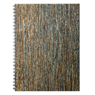 Brown and black abstract painting notizblock