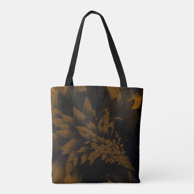 Brown and Black Bloom Tasche (Rückseite)