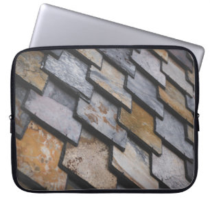 Brown and gray bricks laptopschutzhülle