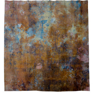 Brown and pink wooden surface duschvorhang