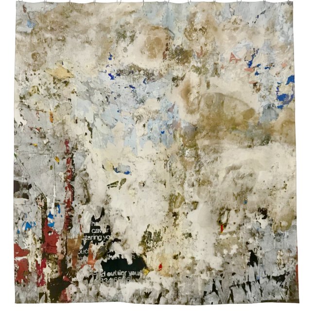 Brown and red wallpaper duschvorhang (Vorderseite)