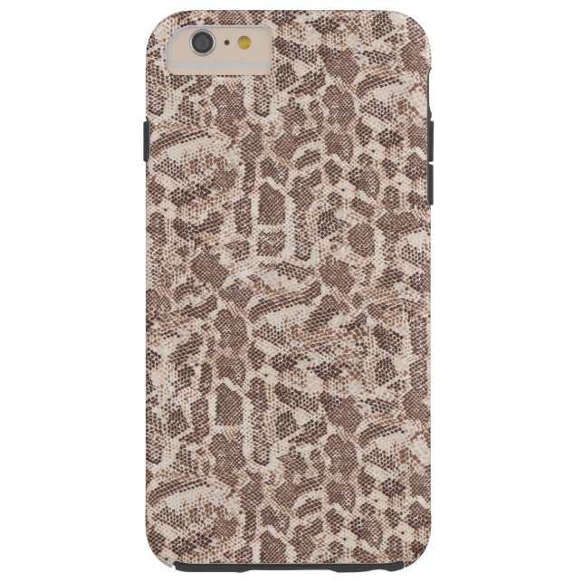 Brown and Tan Snake Skin Case-Mate iPhone Hülle (Rückseite)