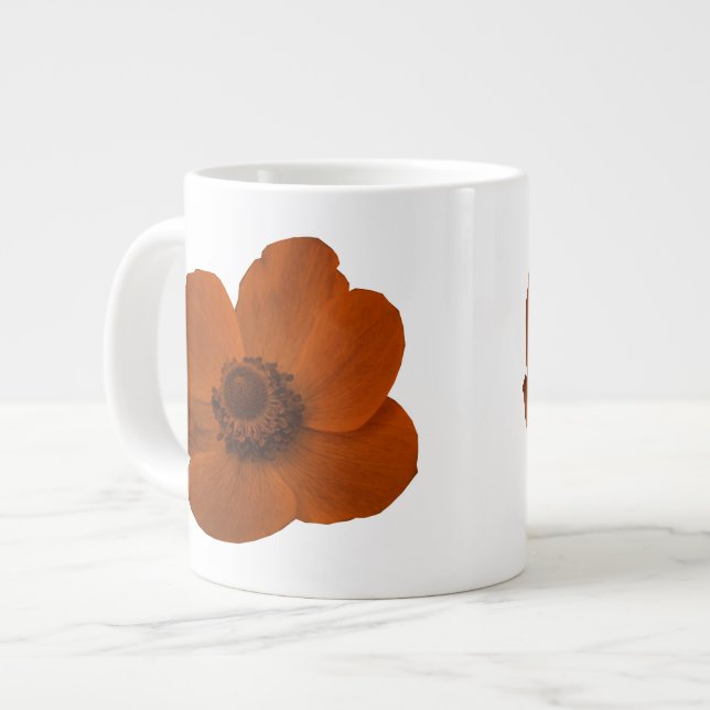 Brown Anemone Tasse (Vorderseite Links)