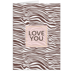 Brown Animal Print Streifen