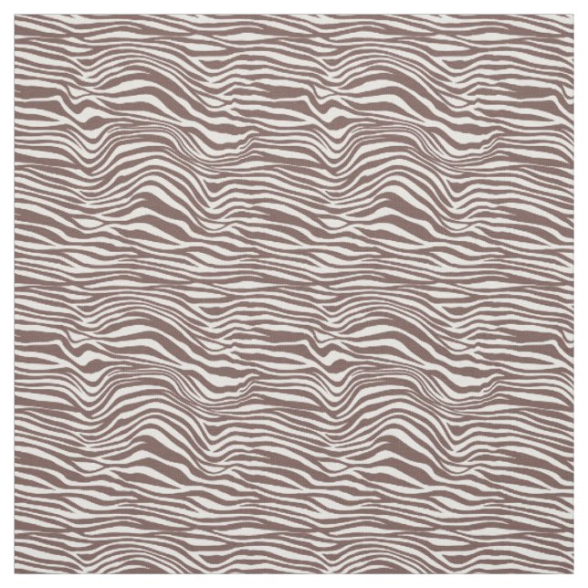 Brown Animal Print Streifen Stoff (Muster)