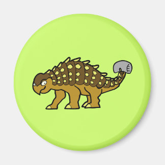 Brown Ankylosaurus Magnet