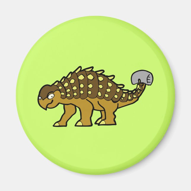 Brown Ankylosaurus Magnet (Vorne)