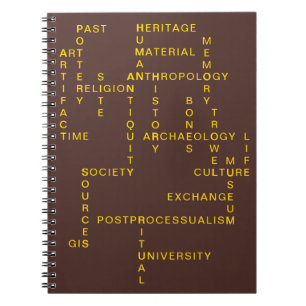 Brown-Archäologie u. Anthropologie-Kreuzworträtsel Notizblock