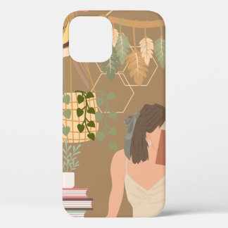 Brown Ästhetische Frau Lesen Buch Case-Mate iPhone Hülle