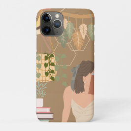 Brown Ästhetische Frau Lesen Buch Case-Mate iPhone Hülle