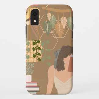Brown Ästhetische Frau Lesen Buch Case-Mate iPhone Hülle