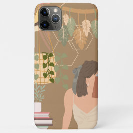 Brown Ästhetische Frau Lesen Buch Case-Mate iPhone Hülle