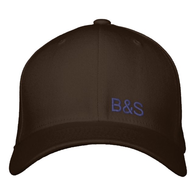 Brown auf Braun stickte Benny- und Smithkappe Bestickte Baseballkappe (Vorderseite)