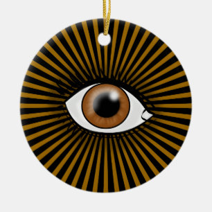 Brown-Auge von Horus Keramikornament