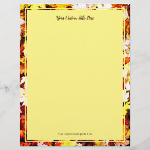 Brown automne feuilles photo mariage papier papete