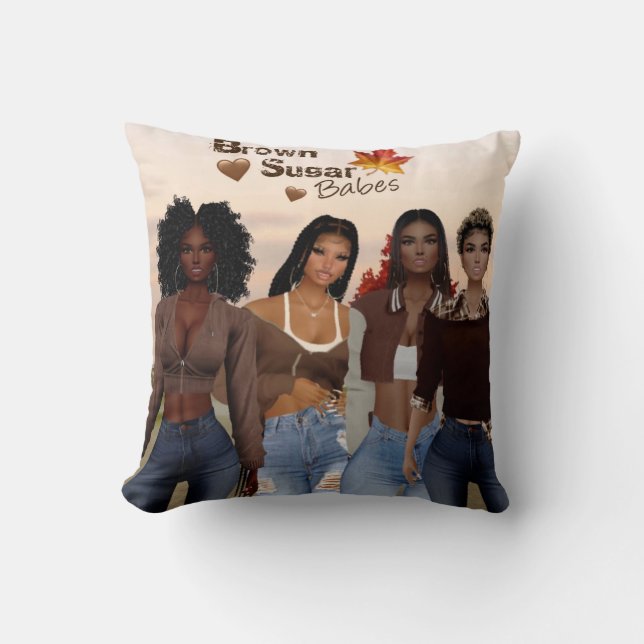 Brown Babes sucre Coussin 3 (Recto)