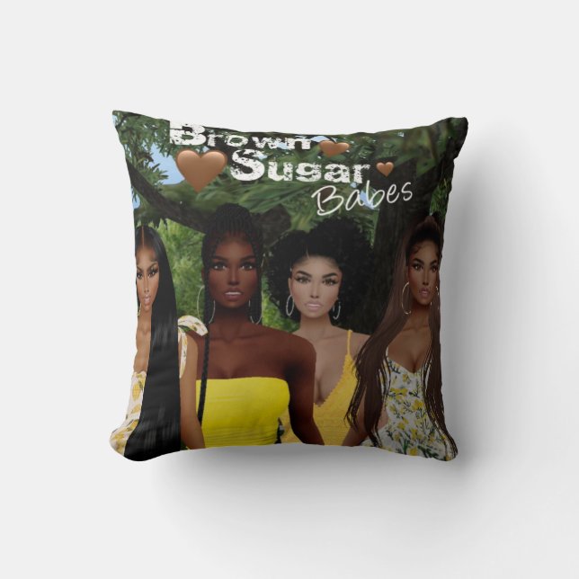 Brown Babes sucre Coussin 5 (Recto)