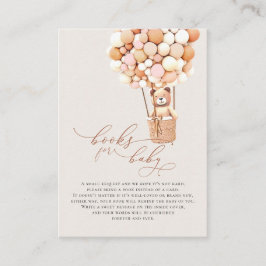 Brown Bear Balloons Baby Books Enclosure Card Begleitkarte