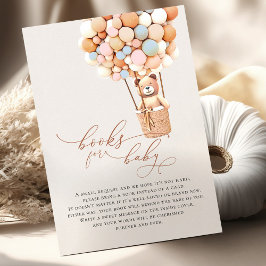 Brown Bear Balloons Baby Books Enclosure Card Begleitkarte