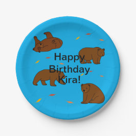 Brown Bears Birthday Pappteller