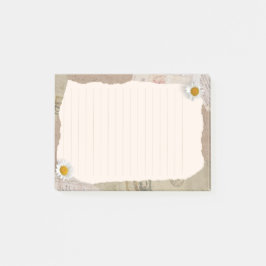 Brown Beige Vintages Scrapbook Lined Sticky Notes Post-it Klebezettel