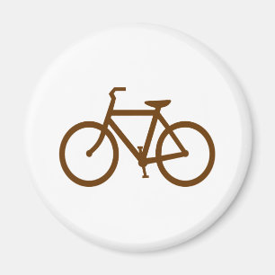 Brown Bike Magnet