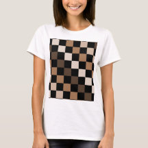 Brown Black Checkered Gingham Pattern