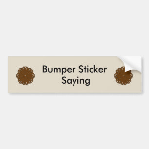 Brown Blume Ribbon von Kenneth Yoncich Autoaufkleber