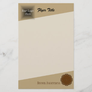 Brown Blume Ribbon von Kenneth Yoncich Flyer