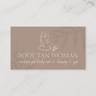 Brown Body Sculpting Wellness Kosmetik Schönheitsp Visitenkarte