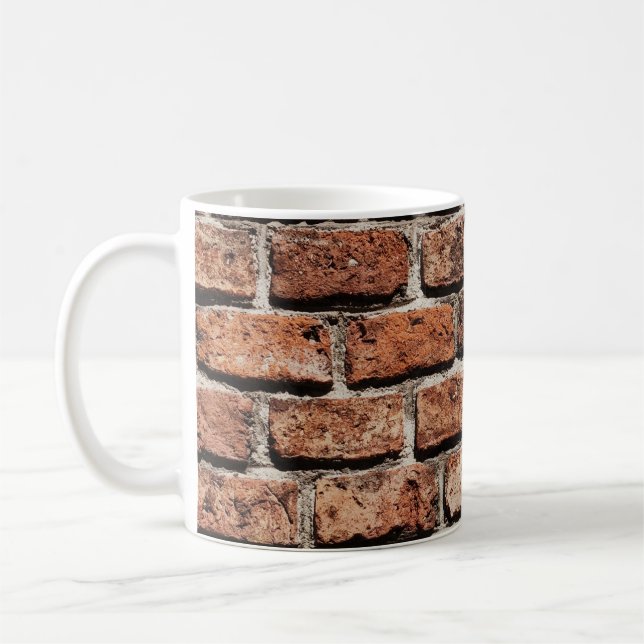 Brown brick wall on daylight kaffeetasse (Links)