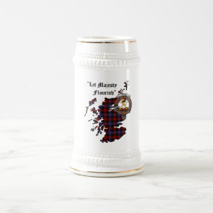 Brown/Broun Clan Abzeichen Stein Bierglas