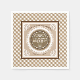 Brown Buffalo Gingham. Servietten