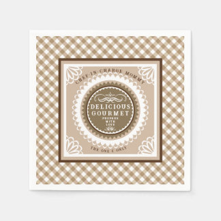 Brown Buffalo Gingham. Servietten