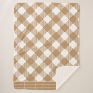 Brown Buffalo kariert Sherpadecke