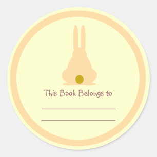 Brown Bunny Runder Aufkleber