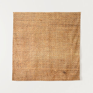 Brown burlap cloth background or sack cloth wandteppich