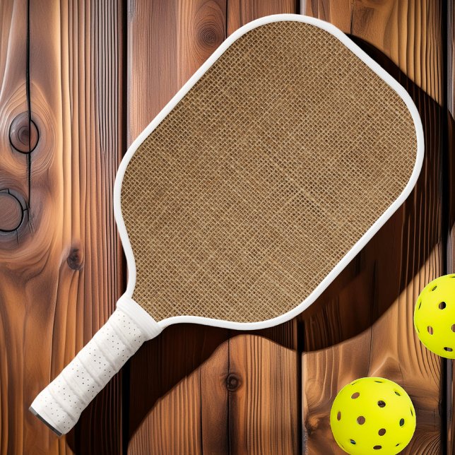 Brown Burlap Pickleball Schläger (Von Creator hochgeladen)