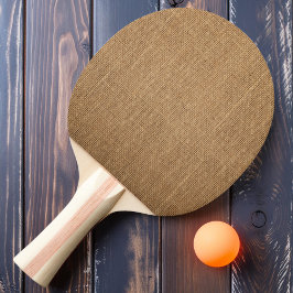 Brown Burlap Tischtennis Schläger
