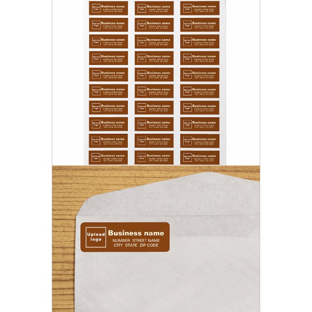 Brown Business Return-Adressetikett (Von Creator hochgeladen)