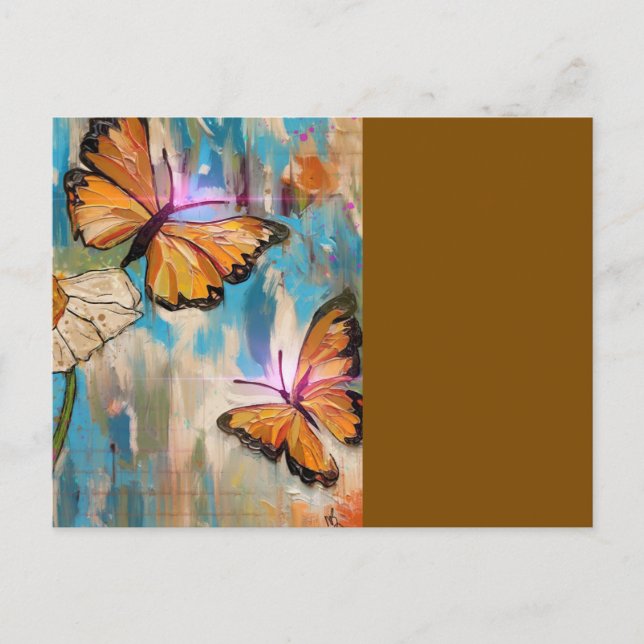 Brown Butterflies Postkarte (Vorderseite)