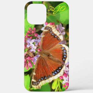 Brown Butterfly mit blauen Flecken auf Lilacs Case