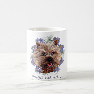 Brown Cairn Terrier Vergiss-me-not Kaffeetasse