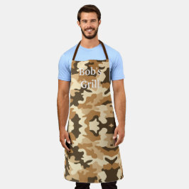 Brown Camouflage Business Schürze